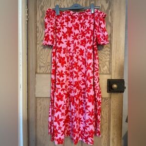 George Pink and Red Floral Dress